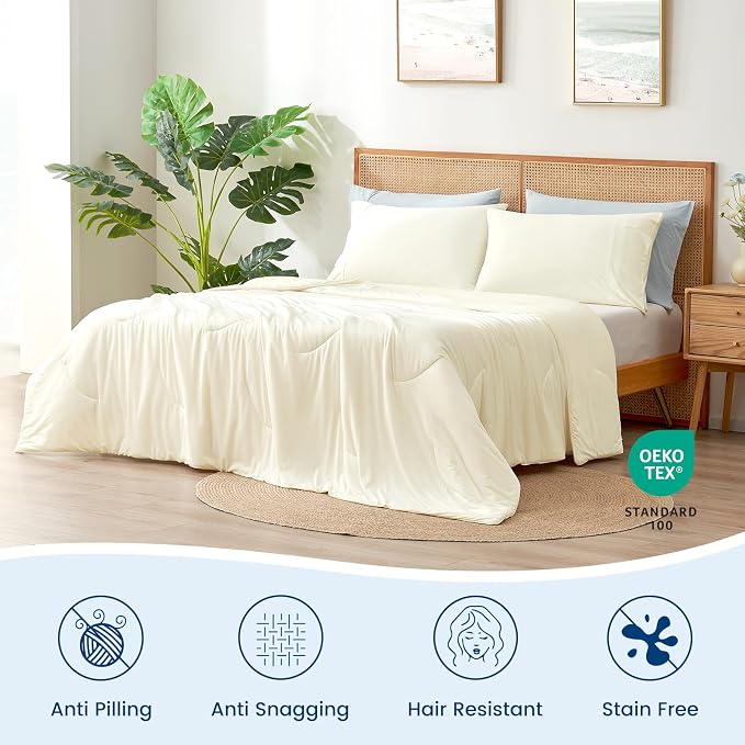 Cozy Bliss Cooling Comforter King Size, Reversible Lightweight Cooling Blankets - Image 6