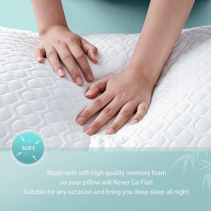 Rainmr Extra Thick Body Pillow Memory Foam – Long Pillow - Image 7