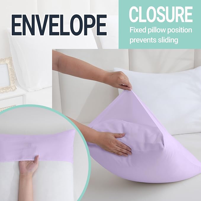 ZPECC Pillow Cases Standard Size Set of 12, 20x26 Envelope Closure Pillowcases - Image 5