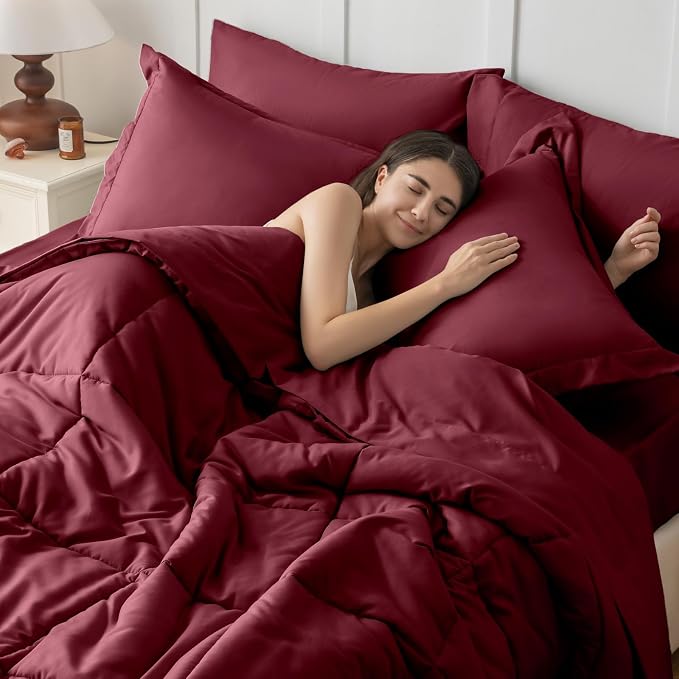 JOLLYVOGUE King Comforter Set, Ultra-Soft Bed in a Bag King Size 7 Pieces - Image 6