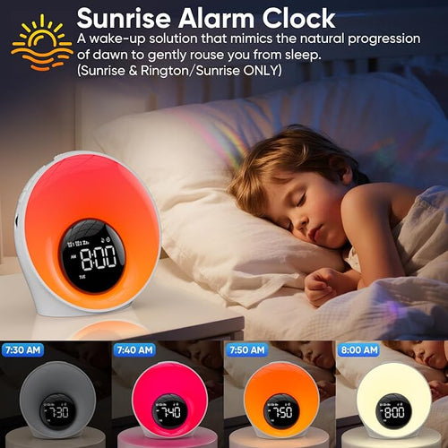 AFEXOA Wake Up Light Sunrise Alarm Clock - Image 2