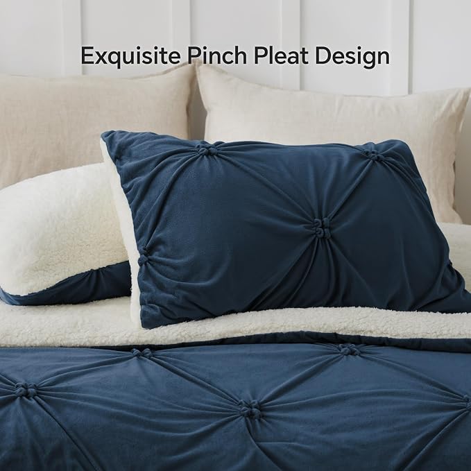 BEDELITE Pintuck Fluffy Twin Comforter Set - Image 4