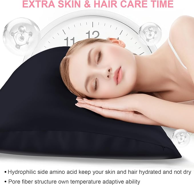 Silk Pillow Cases 2 Pack Queen Size - Image 3