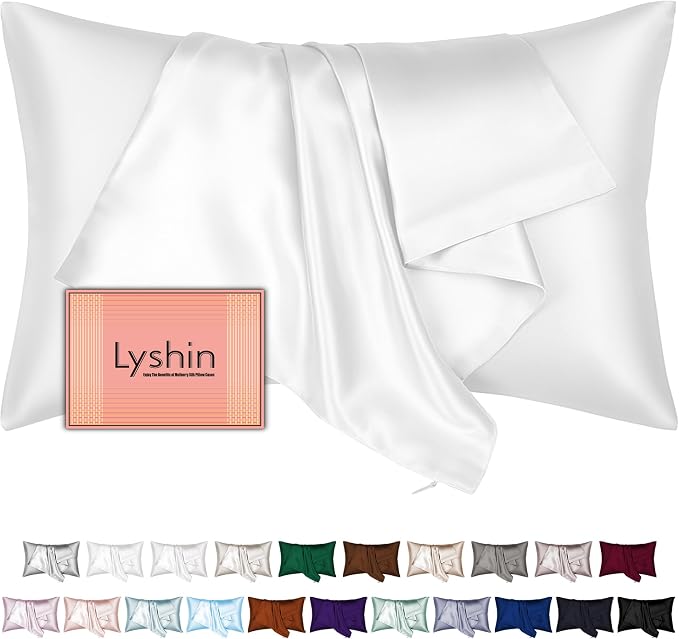 Silk Pillow Cases Standard Size by LYSHINSILKPILLOWCASES