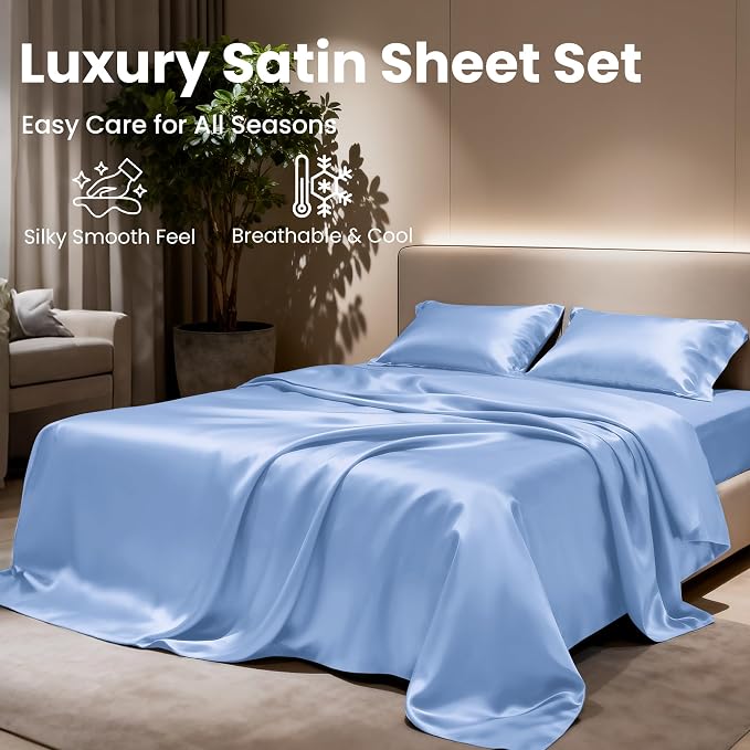 Love's cabin Satin Queen Sheets Set - Image 8