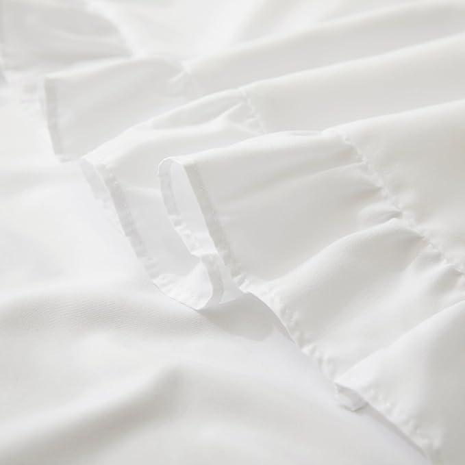 KKJIAF Ruffle Body Pillow Cases Set of 1, Ruffled Pillow Covers - Image 6