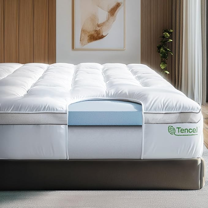 ViscoSoft 3 Inch Pillow Top Memory Foam Mattress Topper Twin by ViscoSoft