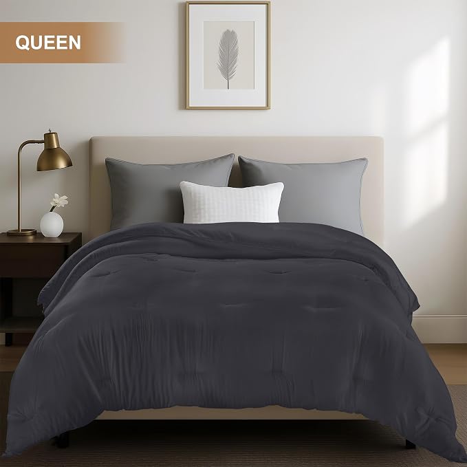 Utopia Bedding Comforters Queen Size, All Season Duvet Insert, Down Alternative - Image 3