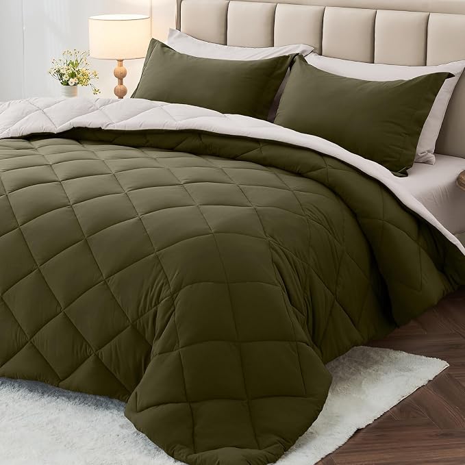 MUXHOMO 5 Pieces Twin XL Comforter Set, Reversible Bed in a Bag Twin XL Size by MUXHOMO