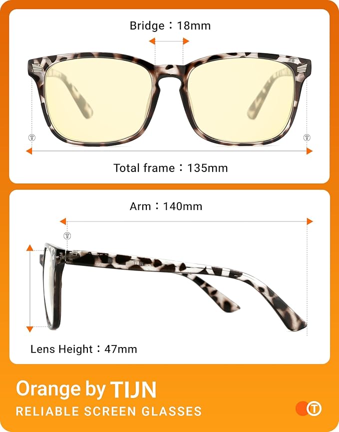 TIJN Gaming Glasses Blue Light Blocking Glasses - Image 6