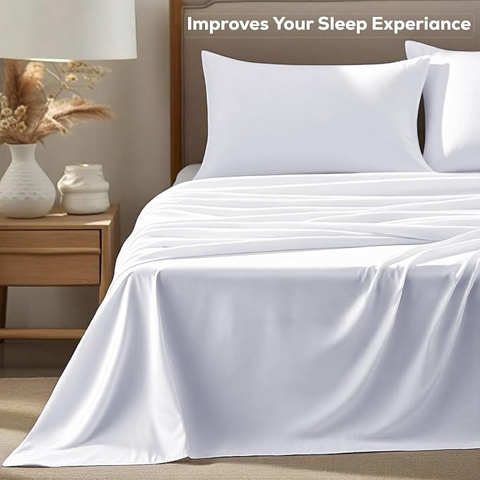 GOLD TEXTILES King Flat Sheet 6 Pack – Brushed Microfiber Top Sheets - Image 6
