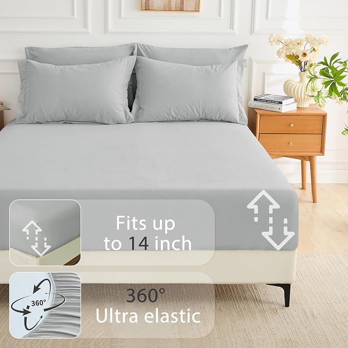 MUXHOMO 7 Pieces Full Comforter Set, Soft Bed in a Bag Full Size, All Season - Image 6