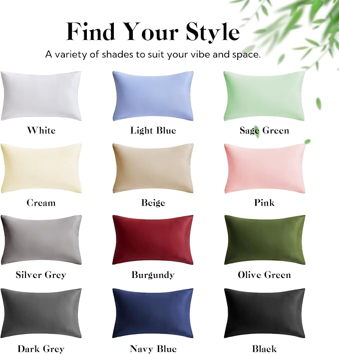 MR&HM Pillow Cases Standard Size, Cooling Pillow Case - Image 8