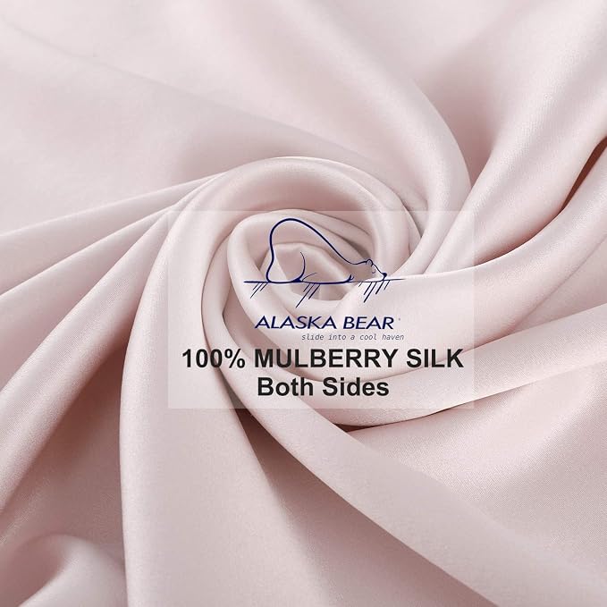 ALASKA BEAR 200% Good for You Silk Pillowcase for Hair and Skin Care Soft - Image 4