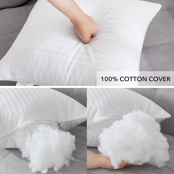 Oubonun 28 x 28 Throw Pillow Inserts, Firm and Fluffy Decorative Square Pillows - Image 6