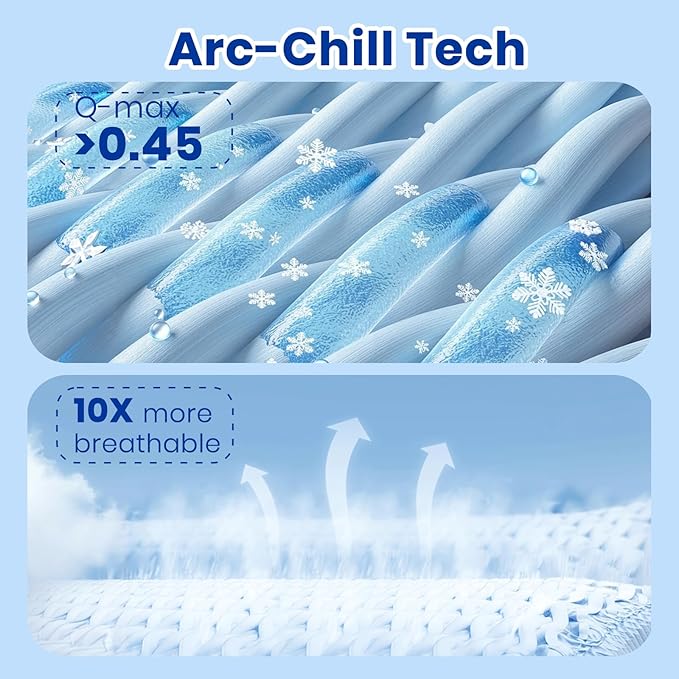 Topcee Cooling Blanket Full Size- 60"x90" Summer Cooling Throw Blanket - Image 3