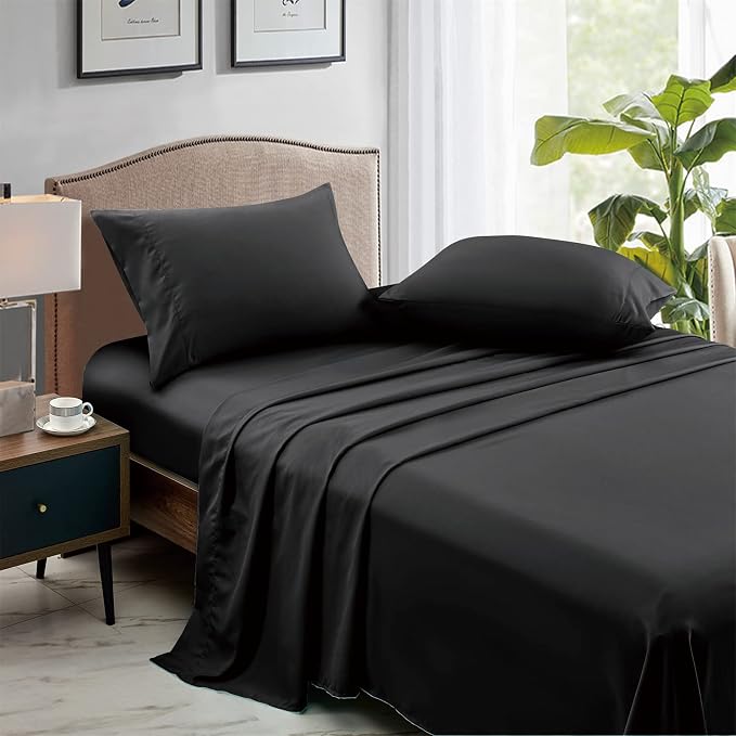FreshCulture Full Flat Sheets Only, Soft Microfiber Bedding Sheets - Image 3