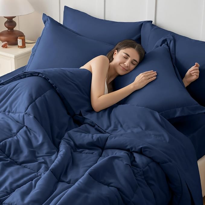JOLLYVOGUE King Comforter Set, Ultra-Soft Bed in a Bag King Size 7 Pieces - Image 7