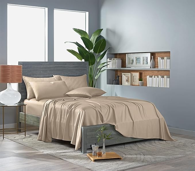 Pure Bamboo Split King Sheets, Genuine 100% Organic Viscose Derived from Bamboo - Image 3