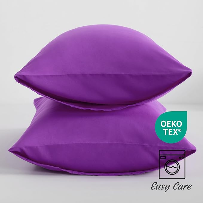 NTBAY Standard Pillow Cases Set of 2, 2 Pack Brushed Microfiber 20x26 Pillow - Image 3