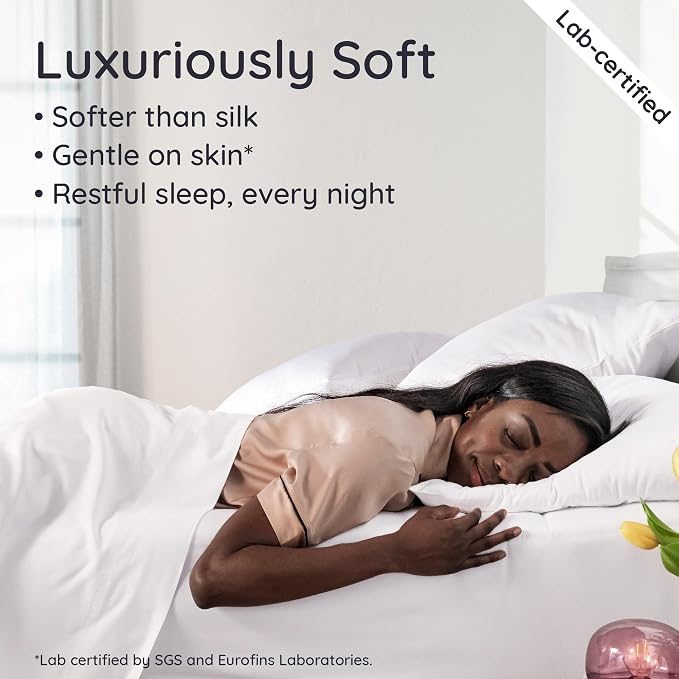 Bambaw 100% Viscose Derived from Bamboo Sheets California King Size – 4pcs Deep - Image 4