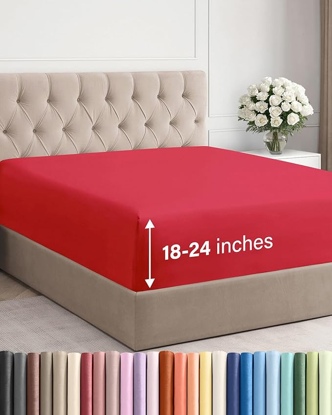 Extra Deep King Fitted Sheet by CGKUnlimited