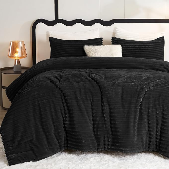 CozyLux Fluffy Queen Comforter Set by CozyLux
