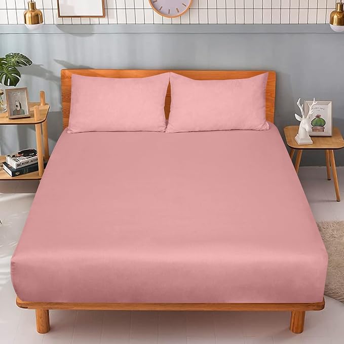 ROYALE LINENS 300 Thread Count 100% Long Staple Combed Cotton Fitted Sheet - Image 9