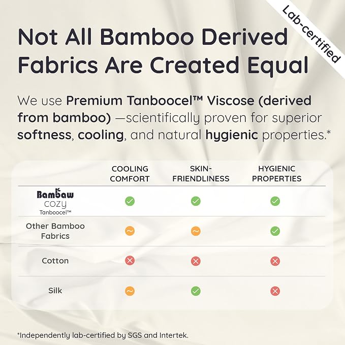 Bambaw 100% Viscose Derived from Bamboo Pillow Cases Queen Size Set of 2 - Image 7