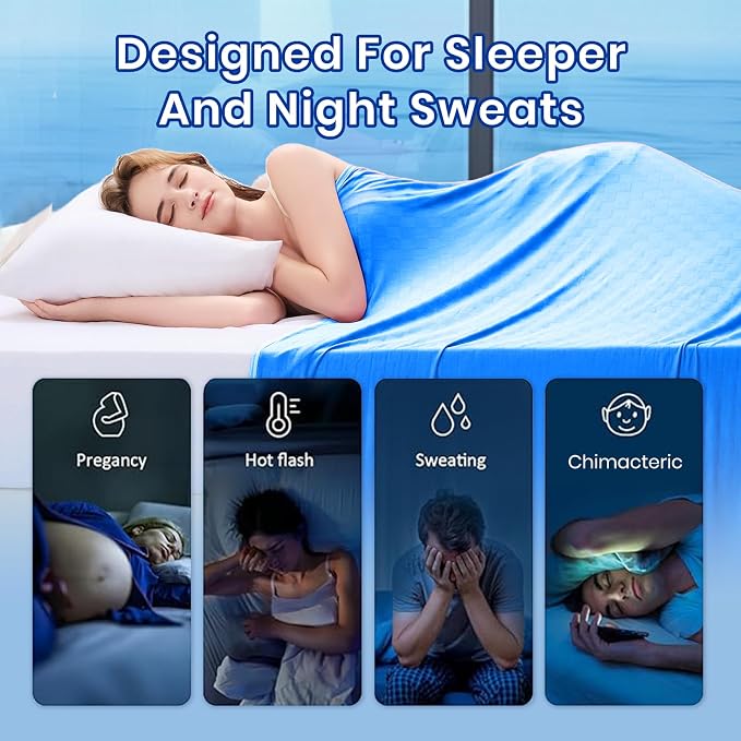 Topcee Cooling Blanket King Size- 90"x108" Summer Cooling Throw Blanket - Image 4
