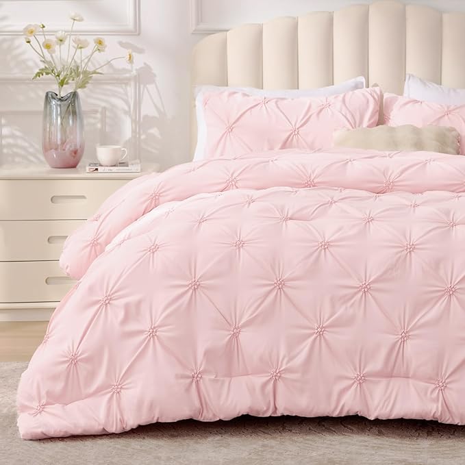 BEDELITE Baby Pink Twin Comforter Set by BEDELITE