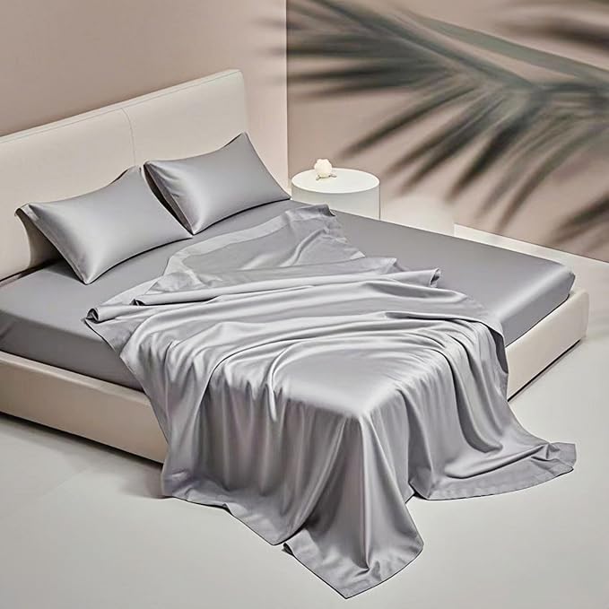 Queen Size Flat Sheet Only, Soft 300 Thread Count 100% Cotton Sheets, Cooling & - Image 2