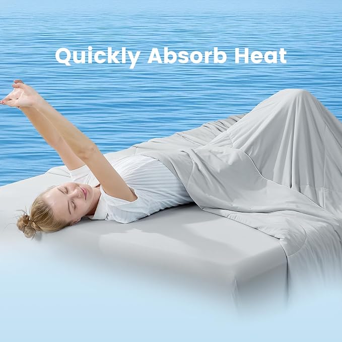 Cozy Bliss Cooling Comforter Twin Size, Cooling Blankets - Image 8