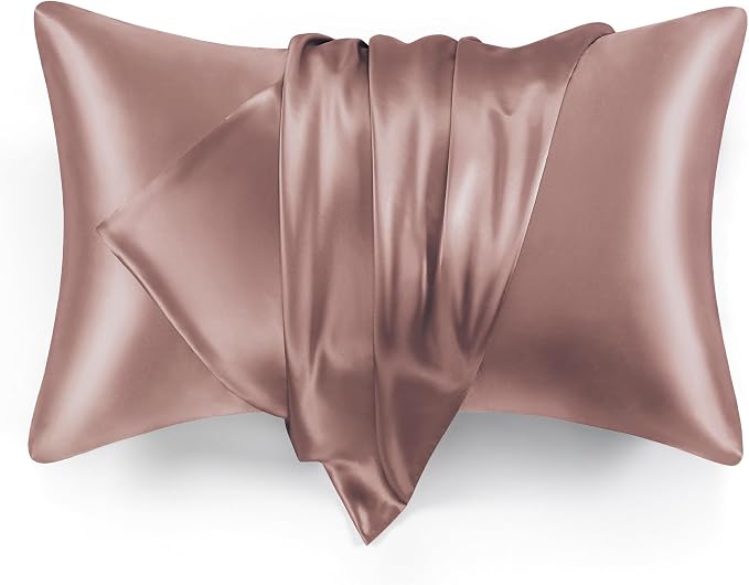 Love's cabin Satin Pillowcase Set of 2 Standard Size 20x26, Cooling Pillow by Lovescabin