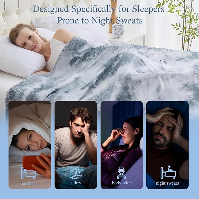 Cooling Blanket Full Size for Hot Sleepers Ultra Lightweight & Breathable - Image 5