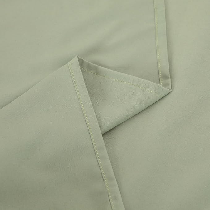 Full Flat Sheet Only， 80x96Inch Sage Green - Image 7