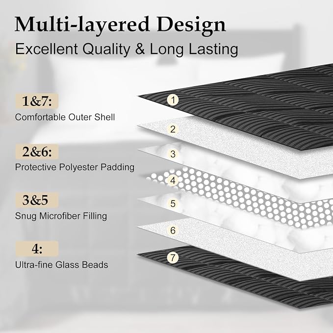 downluxe Weighted Blanket King Size, 18 lb Weighted Blanket - Image 4