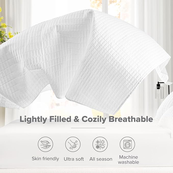 Comfort Spaces Kienna Quilt Set- Double Sided Stitching Design Summer Blanket - Image 4
