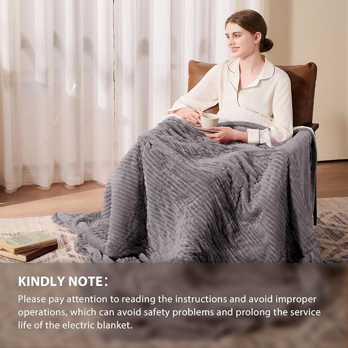 Homemate Heated Blanket Electric Throw - Image 6