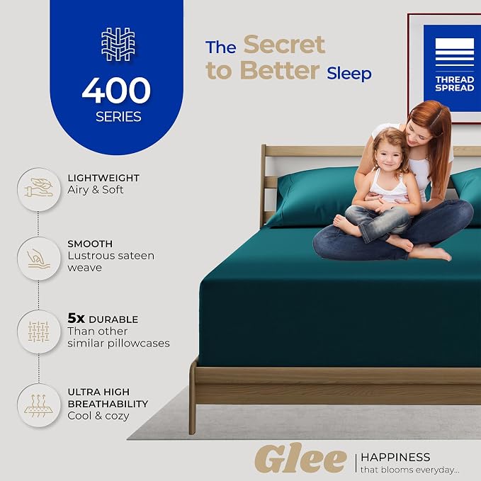 Thread Spread 100% Cotton King Size Pillow Cases Set of 2 - Image 2