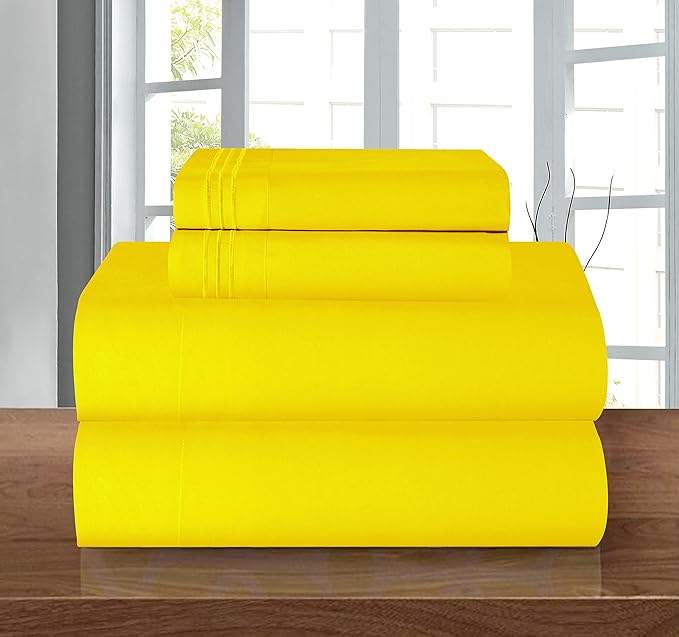 Elegant Comfort Luxury Quality Microfiber 4-Piece 1500 Premium Hotel Sheet by ELEGANTCOMFORT