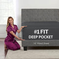 DeaLuxe California King Fitted Sheet Deep Pocket by DeaLuxeBedding