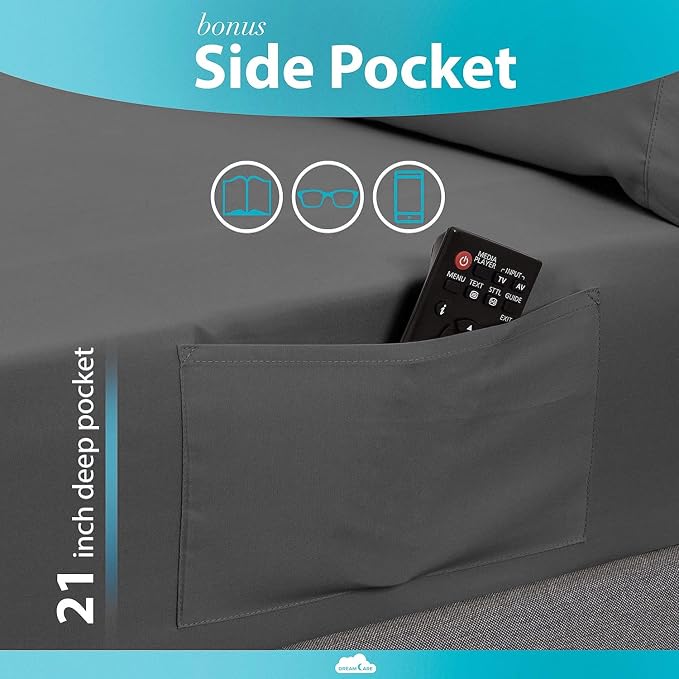 DREAMCARE Fitted Sheet Queen Size - Image 3