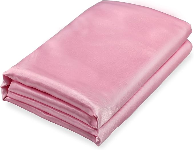 Homiest Pink Satin Twin Sheet by Homiest
