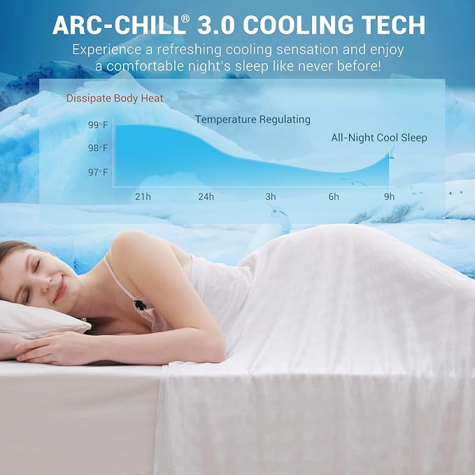 Elegear Revolutionary Cooling Throw Blanket, Absorbs Heat to Keep Body Cool - Image 2