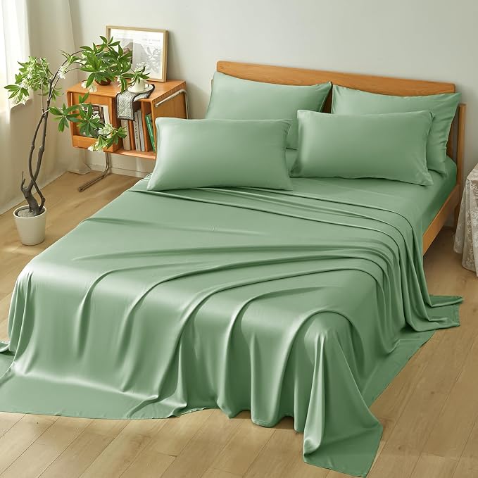 Homiest Cooling Pillow Cases King Size Set of 2, 100% Rayon Derived from Bamboo - Image 6