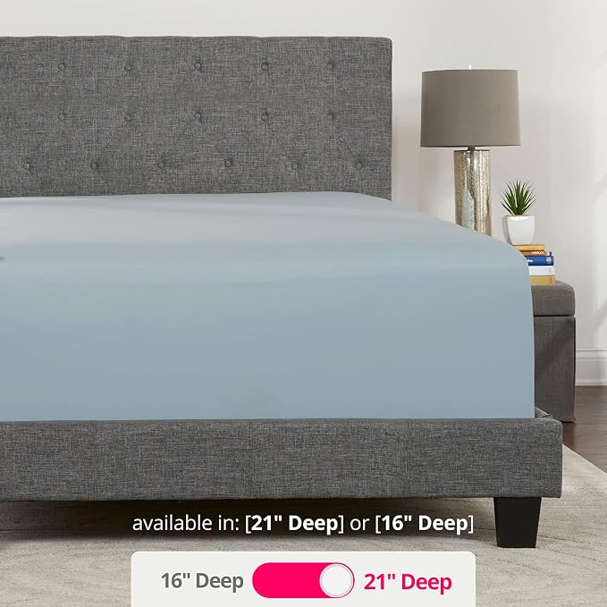 King Fitted Sheet Deep Pocket – Extra Deep Pocket Fitted Sheet King Size 17” - Image 3