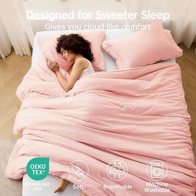 MUXHOMO King Size Comforter Set, All Season Ultra Soft Down Alternative Bedding - Image 2