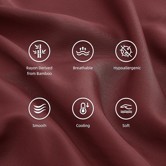 Queen Pillowcases, Cooling Viscose from Bamboo Pillow Covers - Image 5