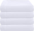 ZPECC Twin Flat Sheet Only 4 Pack, Durable White Top Bed Sheets Hypoallergenic by ZPECC-ABrandThatHasBeenFocusedOnBabyProductsFor18Years